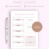 Weekly Planner | Planner Printables by Bo Paperly + Co. Studio
